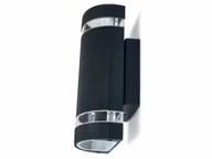 Lampy ogrodowe - LVT Lampa elewacyjna - kinkiet ogrodowy - oprawa zewnętrzna GU10 LED Hana okrągła - Czarna OO1253 - miniaturka - grafika 1