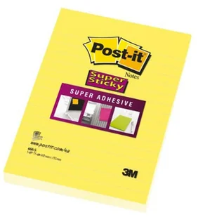 3M bloczek samoprzylepny w linie, żółte, 100 karteczek - Notesy i bloczki - miniaturka - grafika 2