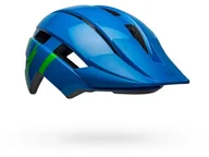 Kaski rowerowe - Bell Sidetrack II MIPS Kask Dzieci, strike gloss blue/green One Size | 47-54cm 2021 Kaski dla dzieci 210232-027 - miniaturka - grafika 1