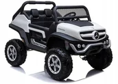 Pojazdy elektryczne dla dzieci - Auto na Akumulator Mercedes Unimog Biały Ogromny - miniaturka - grafika 1