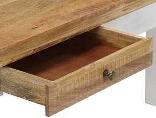 vidaXL Stolik kawowy, 110 x 50 x 40 cm, lite drewno mango - Ławy i stoliki kawowe - miniaturka - grafika 4