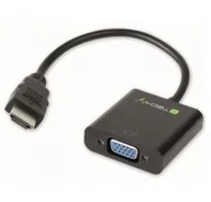 Złącza, przejściówki, adaptery - Techly Konwerter HDMI męski na VGA żeński z audio 306493 - miniaturka - grafika 1