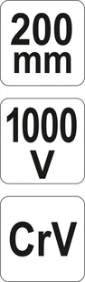 Yato SZCZYPCE UNIWERSALNE 200MM VDE YT-21153 YATO YT-21153 - Pozostałe narzędzia ogrodowe - miniaturka - grafika 5