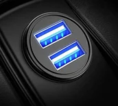 Ładowarki samochodowe - Shot Case Shot Case mini adapter do zapalniczki samochodowej, USB do Samsung Galaxy A5 2016, czarny NOIR-31927 - miniaturka - grafika 1