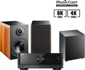 Zestawy stereo - Yamaha RXV-4A czarny) + Nota 260 X orzech) + Basso 840 czarny) - miniaturka - grafika 1