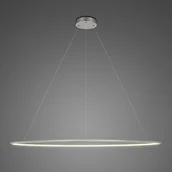 Lampy sufitowe - Altavola Design Lampa wisząca Nowoczesna lampa wisząca LED srebrna Altavola NO.1 okręgi ledowe LA073/P_150_in_3k_silver_dimm LA073/P_150_in_3k_silver_dimm - miniaturka - grafika 1