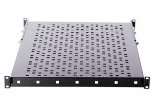 Sabaj-System Półka 1U do szafy rack 19" wzmocniona Głębokość 400mm Regulacja +200mm Nośność 85kg SZARA 7035 19-0051S 19-0051S - Akcesoria do szaf serwerowych - miniaturka - grafika 2