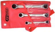 Zestawy narzędziowe - KS Tools 503.4540 Plus 4 in 1 Gear zestaw kluczy z podwójną grzechotką pierścieniową, przełączana, 3-częściowy, 8 X 11  17 X 18 MM 503.4540 - miniaturka - grafika 1