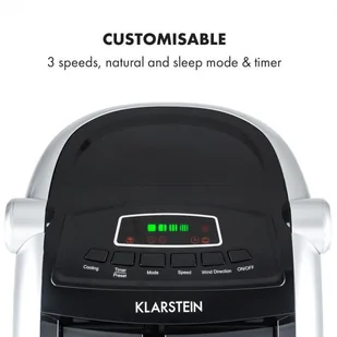 Wentylator Klarstein Maxfresh BK Wentylator Schładzacz powietrza 6L 65W Pilot 2 x pakiet lo ACO6-Maxfresh-B - Wentylatory - miniaturka - grafika 7