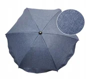 Akcesoria do wózków - Uniwersalna Parasolka Melanż Len Z Uchwytem - miniaturka - grafika 1