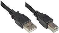 Kable USB - Good Connections 2510 025 port USB 2.0 wtyczka A na wtyk B, 0,25 m Szary/kabel do drukarki, czarny 0,50 m 2510-05OFS - miniaturka - grafika 1