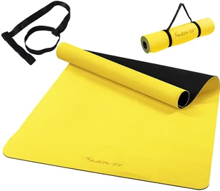 Movit ŻÓŁTA MATA TPE 190x100x0,6cm DO GIMNASTYKI FITNESS - Maty do ćwiczeń - miniaturka - grafika 3