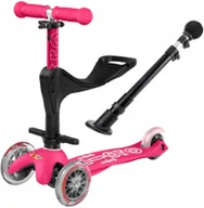 Hulajnogi - Micro hulajnoga jeździk Mini 3w1 Deluxe Plus Pink - miniaturka - grafika 1