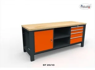 Malow Stół narzędziowy ST 20/10 "TRÓJKA" warsztatowy metalowy na klucz ST20/10 - Stoły warsztatowe Malow Stół narzędziowy ST 20/10 "TRÓJKA" warsztatowy metalowy na klucz ST20/10 - Stoły warsztatowe - miniaturka - grafika 1