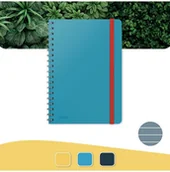 Notesy i bloczki - Leitz Notebook Cosy WireB L Ruled Blue 45270061 - miniaturka - grafika 1