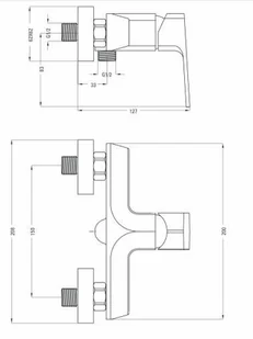 Deante Miruna BGM 040M - Baterie wannowe i prysznicowe - miniaturka - grafika 4