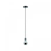 Lampy sufitowe - Paulmann Larus lampa wisząca IP44 max1x20W E27Czarnychrom 230V metal 79754 - miniaturka - grafika 1