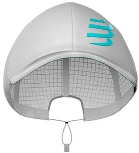 Compressport czapka z daszkiem RACING TRUCKER CAP biała - Czapki i chusty sportowe męskie - miniaturka - grafika 2