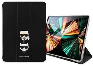 Karl Lagerfeld Karl Lagerfeld KLFC12OKCK iPad 12.9" Pro 2021 Book Cover czarny/black Saffiano Karl &Choupette hurtel-82516-0 - Etui do tabletów - miniaturka - grafika 2
