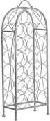 Pozostałe akcesoria barmańskie - Premier Housewares Premier housewares Cafe Cassis 20 Bottle regał na wino, metalowy, szary 0507694 - miniaturka - grafika 1