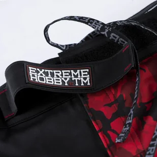 Extreme Hobby Spodenki Grappling, RED WARRIOR, czarny, rozmiar XL - Kimona, stroje i obuwie - miniaturka - grafika 4