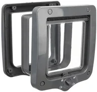 Pozostałe akcesoria dla kotów - Trixie Drzwiczki dla kota 4-Way z tunelem szare - miniaturka - grafika 1