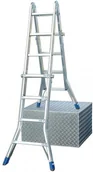 Rusztowania - Krause STABILO przegubowa drabina teleskopowa 4x4 133953 - miniaturka - grafika 1