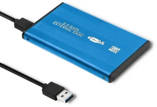 Qoltec Kieszeń Obudowa na dysk HDD/SSD 2.5&quot SATA3 | USB 3.0 | Niebieska 51859 - Obudowy i kieszenie na dyski twarde - miniaturka - grafika 2