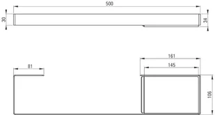 Deante Mokko Wieszak na ręcznik z półką ADM A631 ADM A631 - Wieszaki łazienkowe - miniaturka - grafika 9