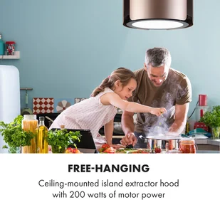 Klarstein CGCH6-Skyfall-Gold - Okapy kuchenne - miniaturka - grafika 4