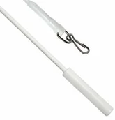 Karnisze - Gardinia sałaty pręta 100 cm; biały - miniaturka - grafika 1