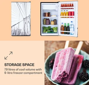 Lodówka Klarstein CoolArt HEA20-CoolCity-90 - Lodówki - miniaturka - grafika 3