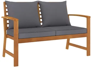 vidaXL 5-cz. zestaw wypoczynkowy do ogrodu, poduszki, drewno akacjowe 3057787 - Meble ogrodowe - miniaturka - grafika 5