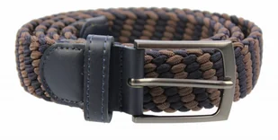 Arucce (PL) Pasek Gumowa Plecionka Arucce (PL) Super Rozciągliwy 35 mm Klamra Tradycyjna Szeroki Zakres Zapinania GRANATOWY I CZEKOLADOWY - Paski - miniaturka - grafika 2