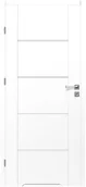 Drzwi wewnętrzne - Voster Skrzydło drzwiowe z podcięciem wentylacyjnym Nox Białe 70 Lewe - miniaturka - grafika 1