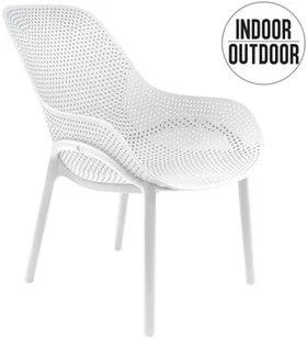 D2.Design Krzesło Malibu białe 188324 - Krzesła - miniaturka - grafika 2