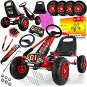 Jeździki dla dzieci - Gokart Na Pedały 6w1 Duże Koła Prof Hamulce Gigant - miniaturka - grafika 1