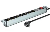 Listwy zasilające - Assmann Listwa zasilająca PDU 19, 1U, 7 moc: 16A, 4000W, aluminiowa, włą (DN-95407) - miniaturka - grafika 1
