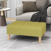 Pufy i podnóżki - shumee shumee Podnóżek zielony 78x56x32 cm tapicerowany tkaniną - miniaturka - grafika 1
