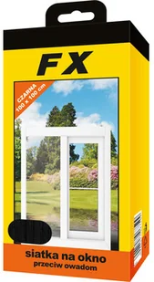 Bros Siatka na okno  FX 100 x 100 cm czarna - Klamki - miniaturka - grafika 2