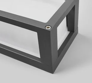 LAMPENWELT.COM Aurelien - lampa zewnętrzna z szarą ramką - Lampy ogrodowe - miniaturka - grafika 5