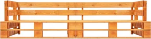 vidaXL Ogrodowa sofa 2-osobowa z palet, miodowy brąz, drewno FSC - Ławki ogrodowe - miniaturka - grafika 2