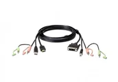 Adaptery i przejściówki - Aten kabel 2L-7D02DH 1.8M USB HDMI DVI-D KVM z Audio 2L-7D02DH - miniaturka - grafika 1