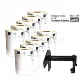 Etykiety do drukarek - Brother strefadrukarek.pl Zestaw etykiet DK-11240 10 sztuk + uchwyt 102mm x 51mm - zamiennik | OSZCZĘDZAJ DO 80% - ZADZWOŃ! 730811399 PROMOCJA! SET-10-BU-DK-11240 - miniaturka - grafika 1
