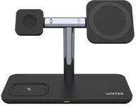 Stacje dokujące do telefonów - Unitek Ładowarka magnetyczna 3w1 iPhone 15W P1212A - miniaturka - grafika 1