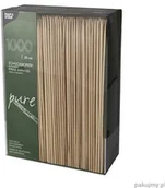 Naczynia i sztućce jednorazowe - PAPSTAR Bambusowe patyczki do szaszłyka, "pure", średnica 3 mm, 20 cm, 1000 szt. 16658 - miniaturka - grafika 1