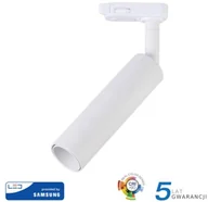 Oprawy, klosze i abażury - v-tac Oprawa 7W LED V-TAC Track Light SAMSUNG CHIP CRI90+ Biała VT-407 5000K 420lm - miniaturka - grafika 1