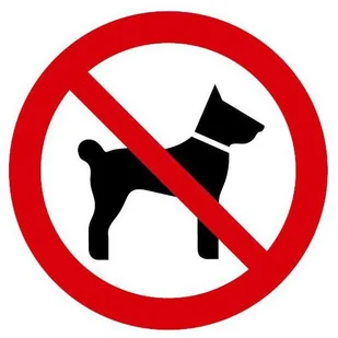 Znak informacyjny ZAKAZ WSTĘPU ZE ZWIERZĘTAMI - Akcesoria do bram - miniaturka - grafika 2