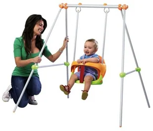 Smoby Huśtawka metalowa Baby Swing 310046 - Place zabaw - miniaturka - grafika 2