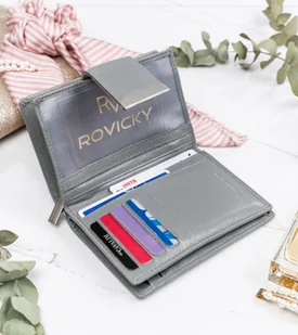 Cavaldi 4U Portfel damski skórzany RFID stop pionowy zatrzask - Portfele - miniaturka - grafika 7